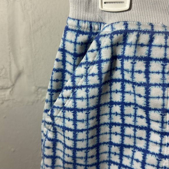 Champion Women’s Campus French Terry Shorts Size M Blue White Drawstring Waist - Picture 6 of 8